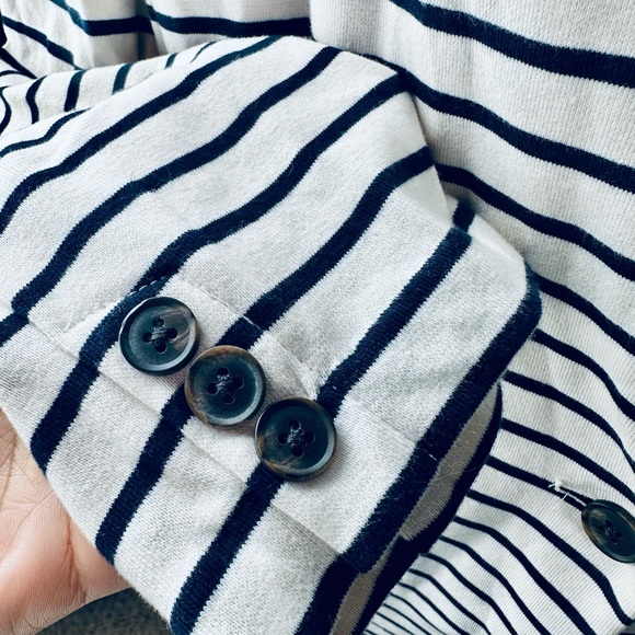 Striped Cotton Blazer - Picture 3 of 5